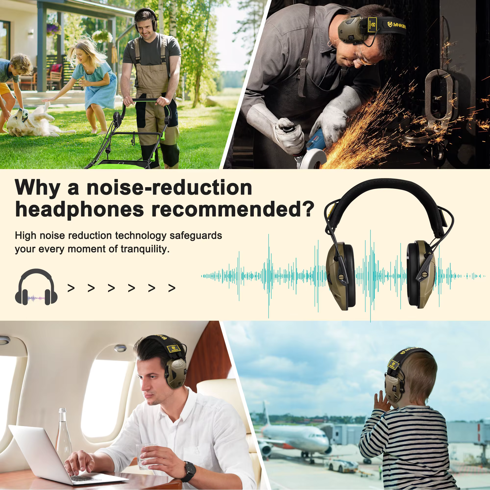 Casque tactique à suppression active du bruit, casque antibruit pour prise de vue électronique, 4 X, Amplification du son, Protection auditive, nouveau