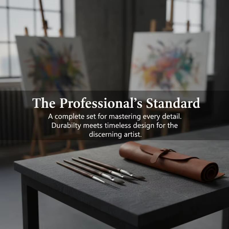 Ensemble de pinceaux aquarelle haute performance pour détails fins