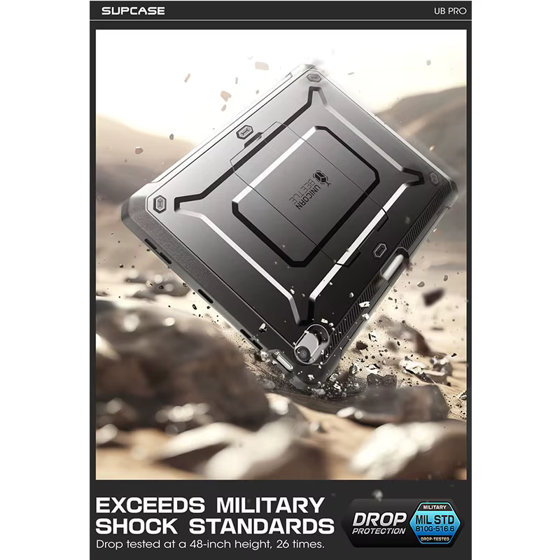SUPCASE For iPad Air 13 Inch Case (2026/2025/2024) UB Pro housse de Protection robuste de qualité militaire pour tout le corps avec p