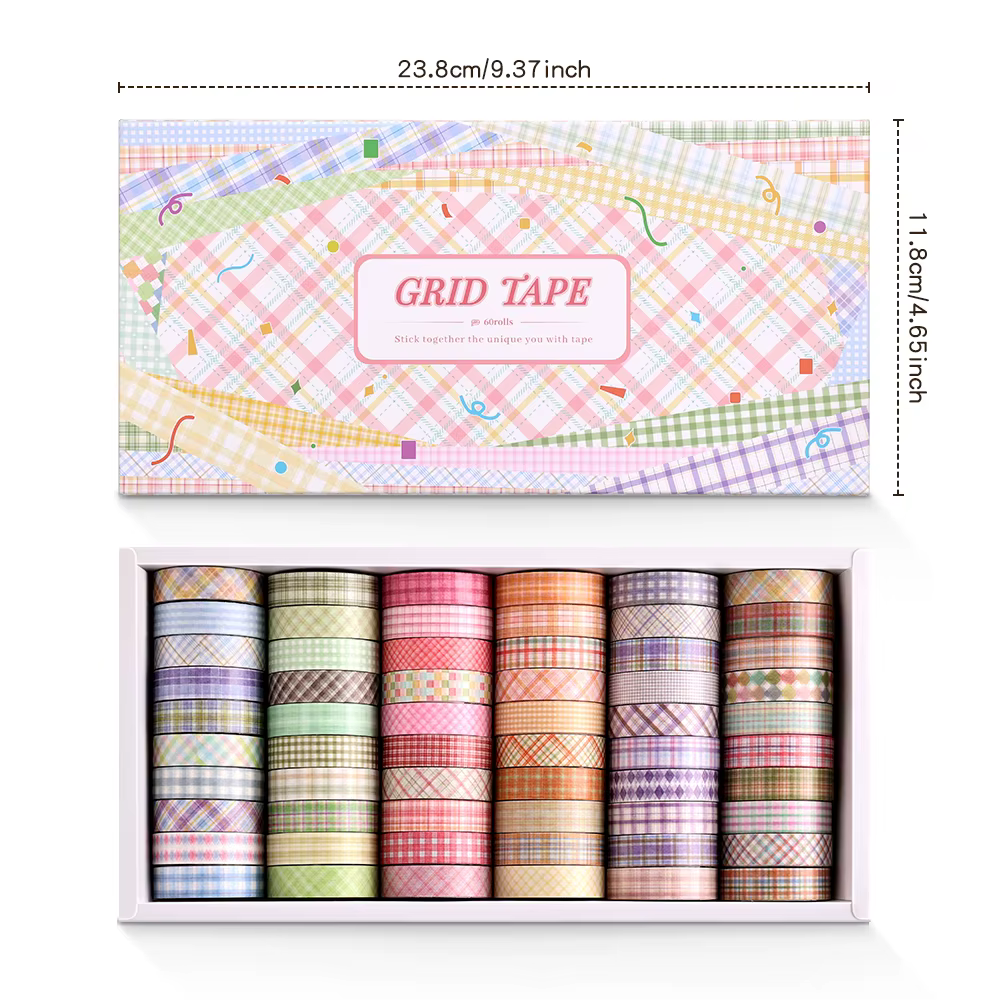 60 rouleaux de rubans Washi Vintage