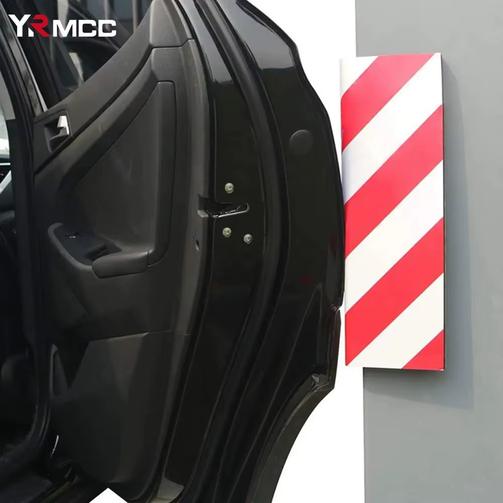 1/2 pièces Protection de pare-chocs de porte de voiture extérieur anti-rayures protecteur de Garage de stationnement adhésif panneau d'avertissement sécurité de stationnement Garage