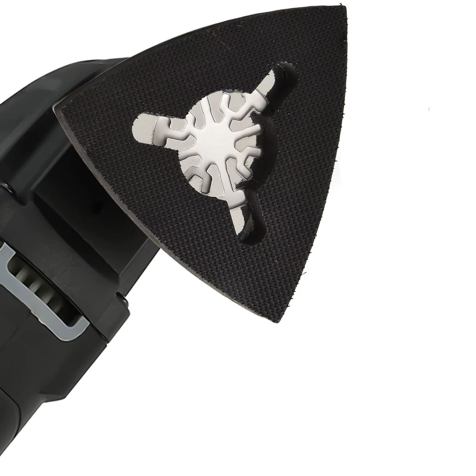 Ponçage de précision avec tampon de ponçage triangulaire en acier inoxydable de 80 mm, disque de polissage pour outils oscillants