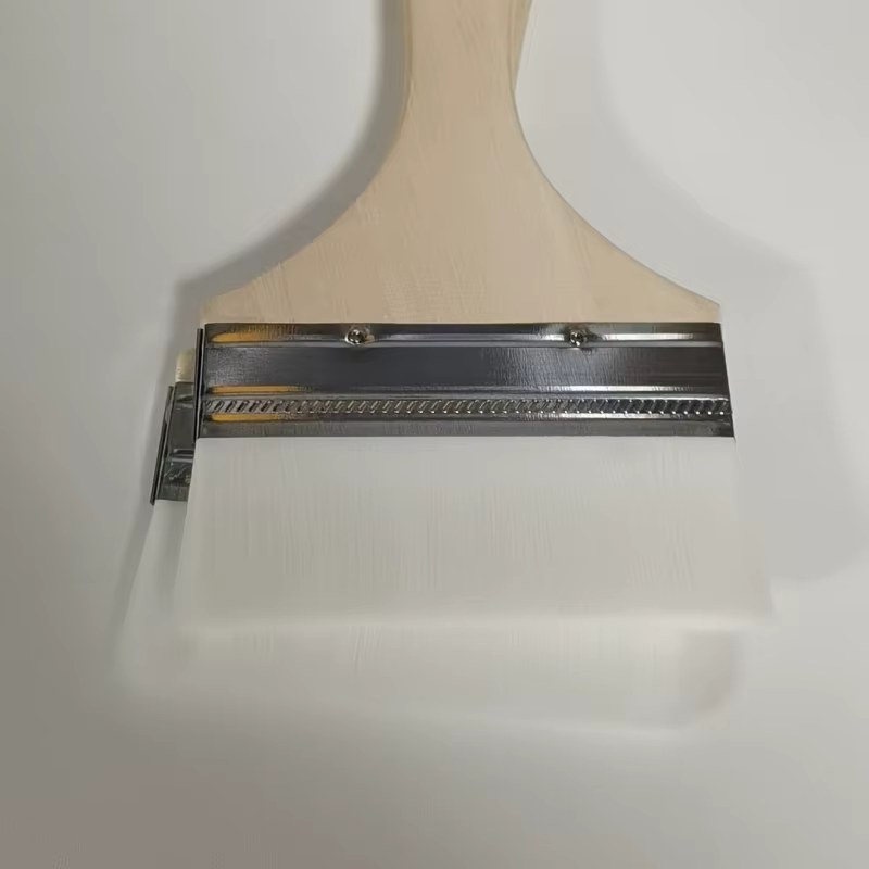 2 pinceaux en laine de chèvre - grands et plats pour une application facile du latex et des peintures à l'aquarelle sur les murs et les sols