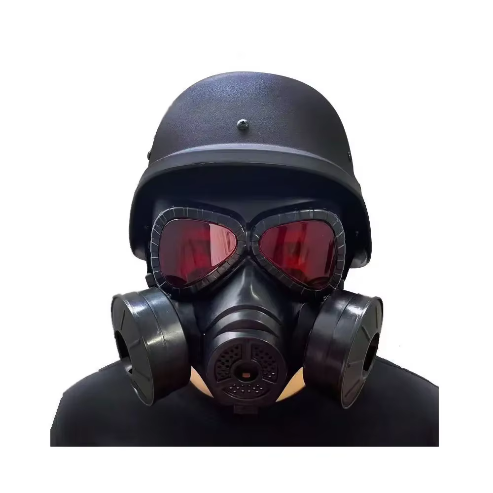Masque à gaz complet pour airsoft, protection de cosplay, masque d'irateur de protection, masque de tir, masque de chasse, masque d'équitation, masque de jeu CS