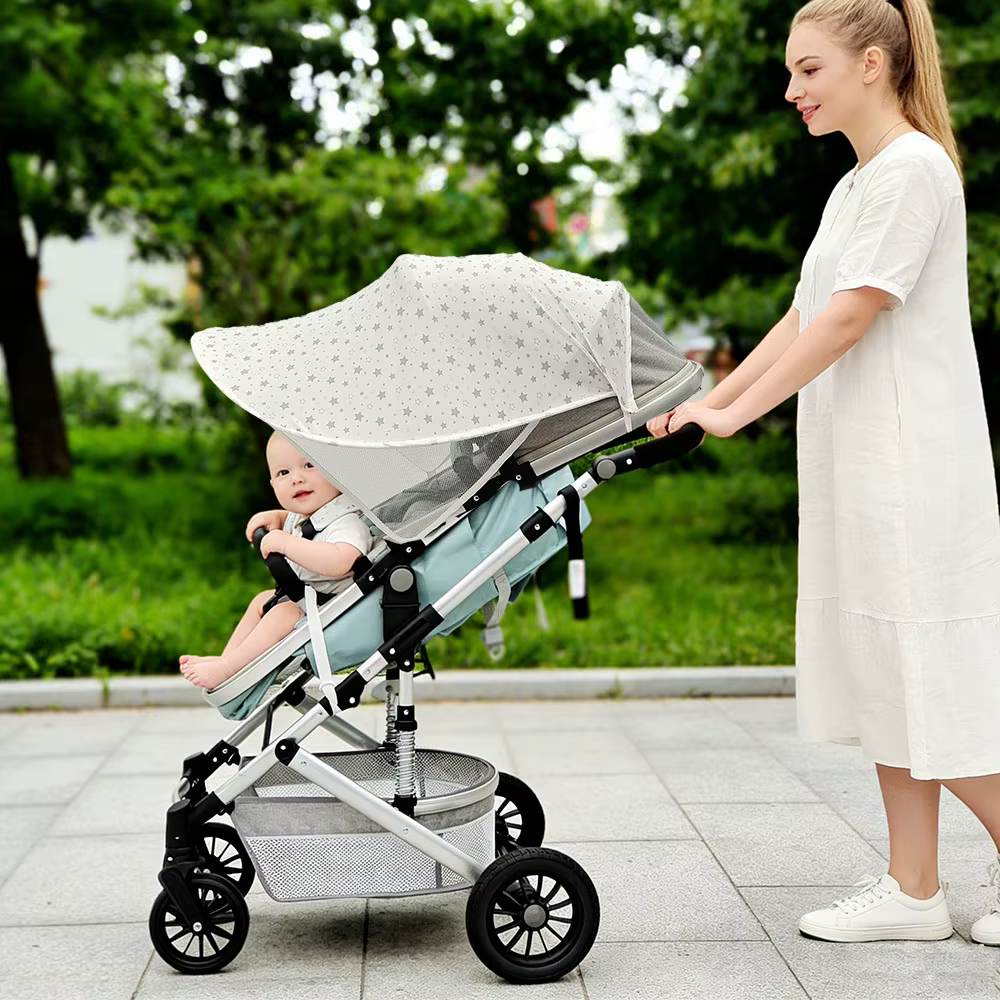 Pare-soleil universel pour poussette de bébé, protection solaire complète, protection contre les rayons ultraviolets, parapluie solaire pour poussette d'enfant