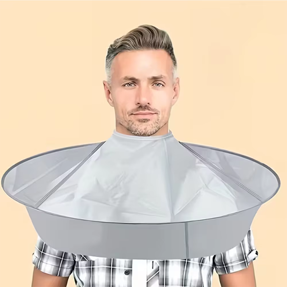 Cape de coupe de cheveux - Cape de coupe de cheveux parapluie Cape de cheveux imperméable Cape de barbier Parapluie de coiffure pliable Cape Tablier.