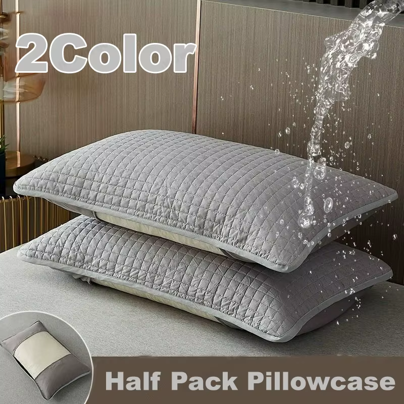 Housse de coussin protectrice, confortable, respectueuse de la peau, universelle, respirante, antidérapante, anti-poussière pour chambre à coucher (sans coussin)