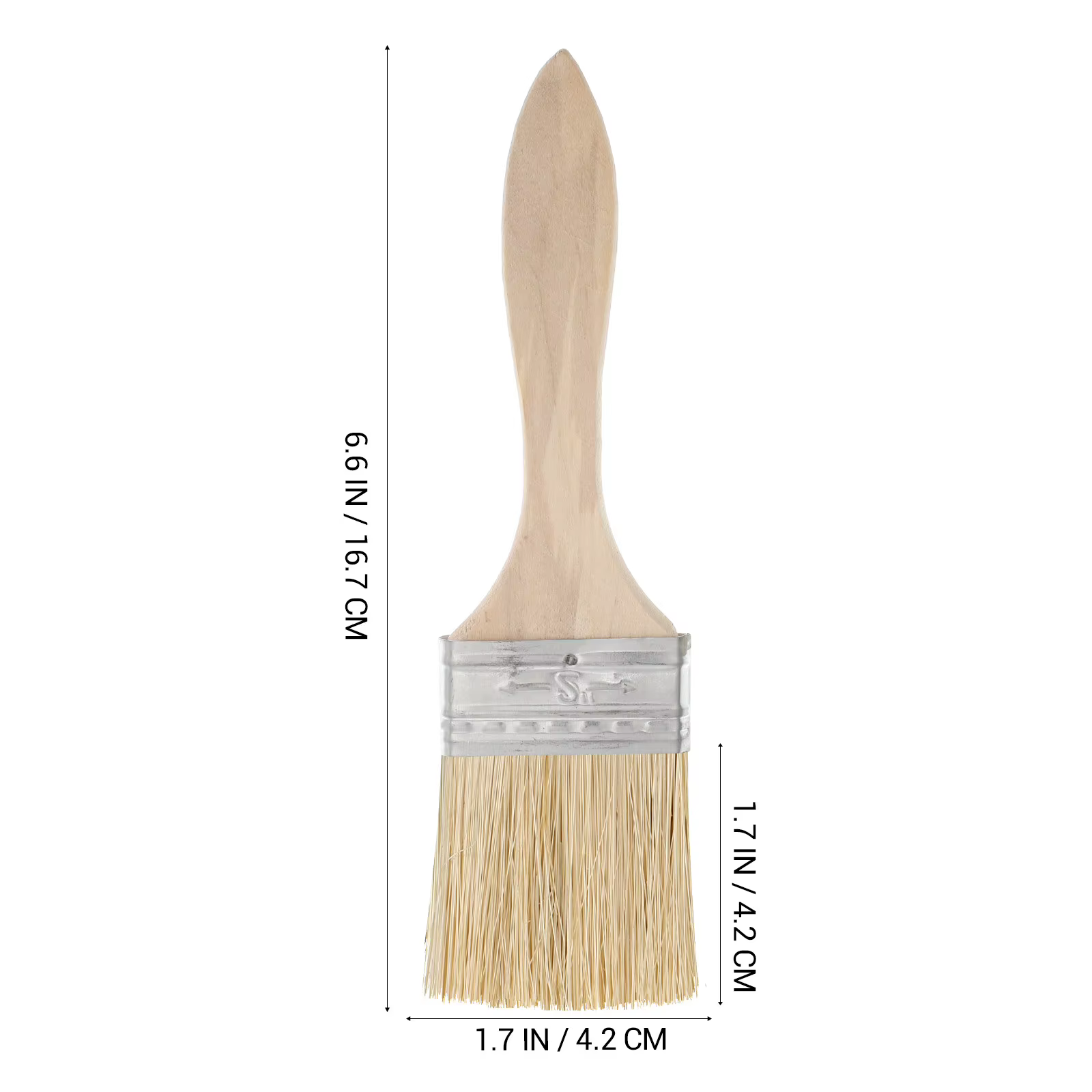 Lot de 10 pinceaux à finition lisse avec manche en bois robuste pour la décoration intérieure