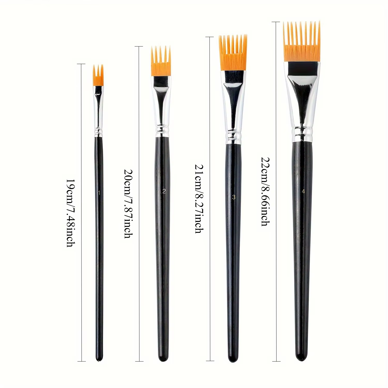 Pinceaux aquarelle en poils de nylon – Disponibles en plusieurs tailles pour la variété d'artistes de techniques de