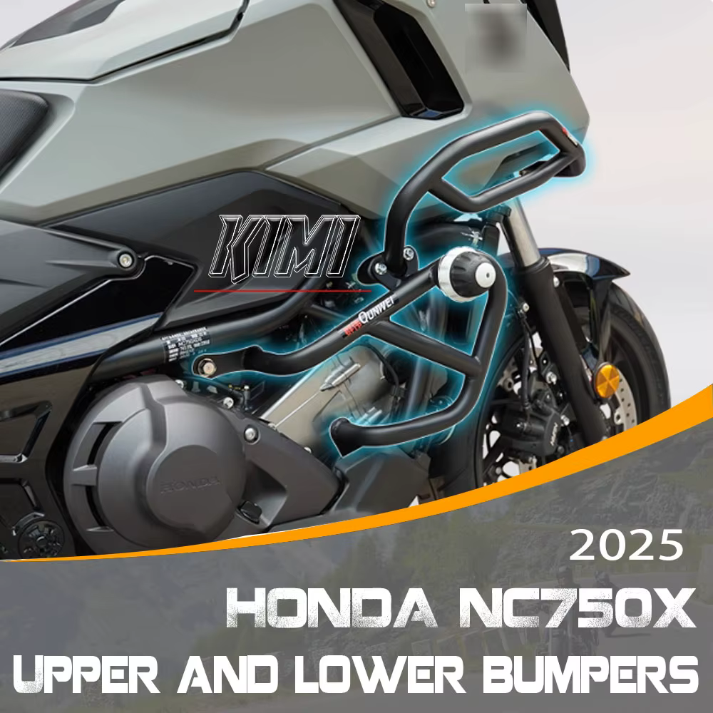 Barre de protection Anti-chute pour pare-chocs de moto HONDA NC750X 2025, barre Anti-chute supérieure et inférieure, accessoires modifiés