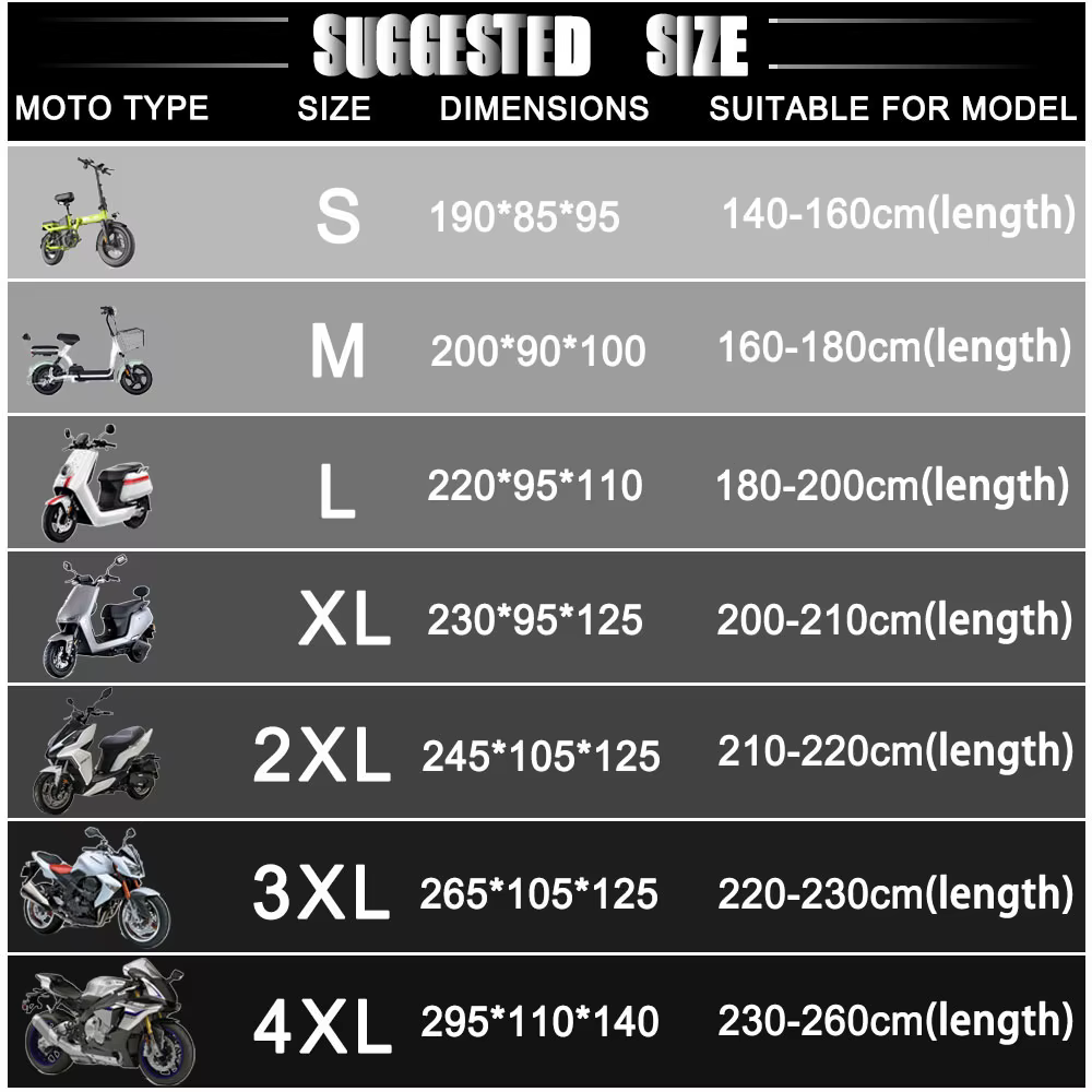Housse de Protection UV pour moto YAMAHA MT-07 MT07 MT 07 2014-2022 2021 2020, anti-poussière, anti-neige, étanche