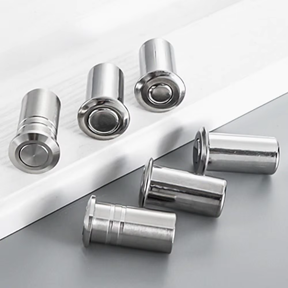 Couvercle de boulon de porte en acier inoxydable