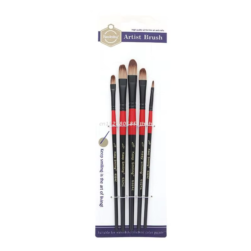 Ensemble de pinceaux de peinture à l'huile acrylique de qualité supérieure