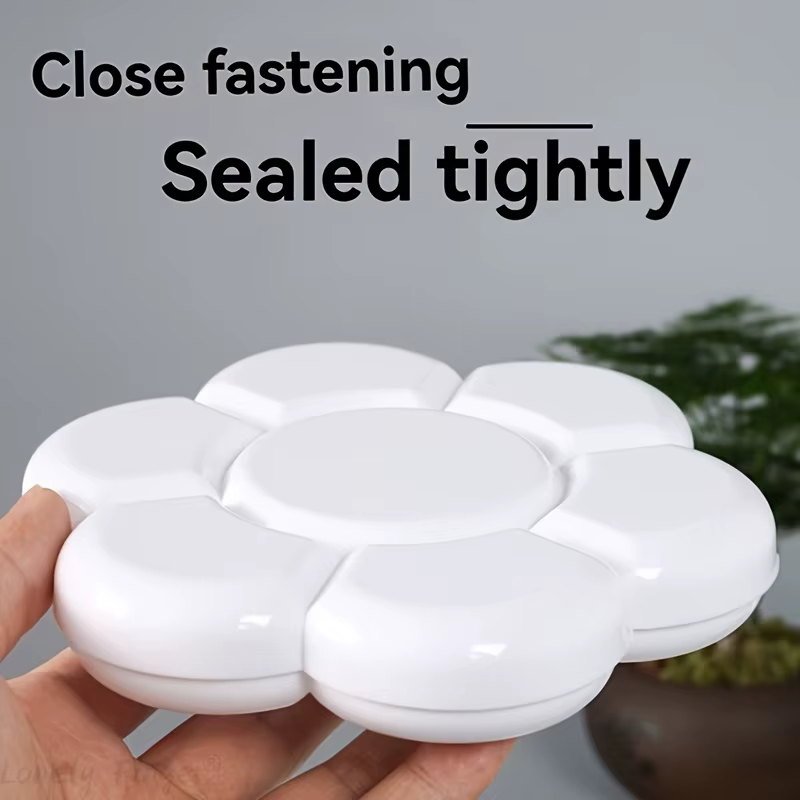 Palette ronde en plastique blanc