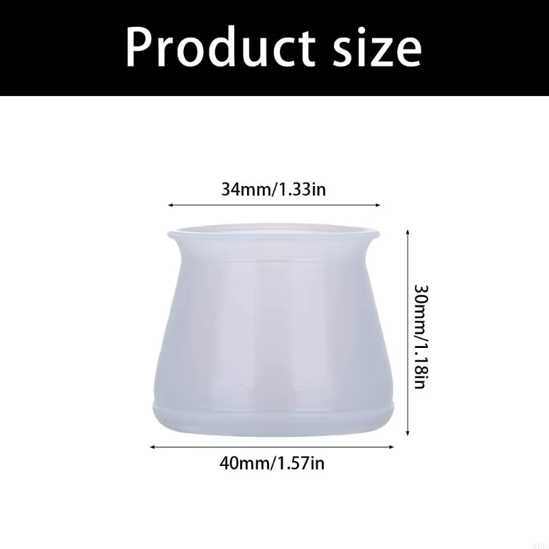 Les protège-pieds meubles couvrent matériau en Silicone pour réduction du bruit du dans les à