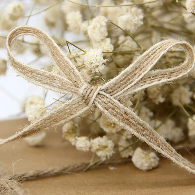 Rubans de tissage en toile de Jute naturelle