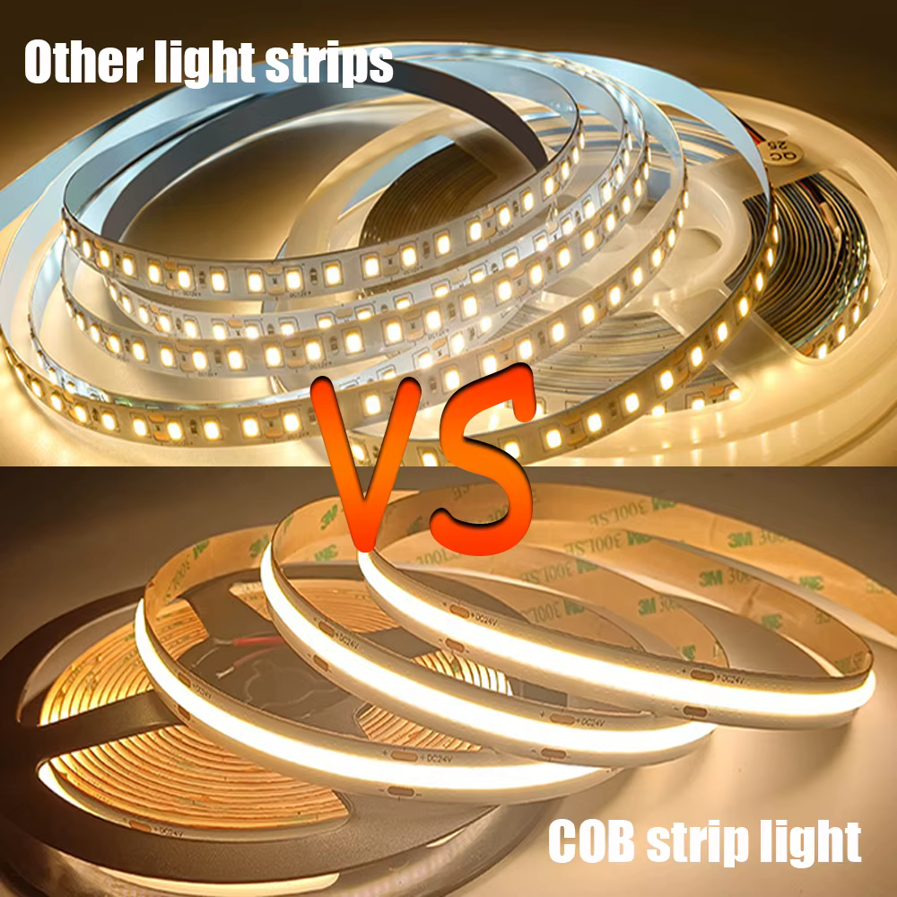 Bande lumineuse LED COB haute densité, diode flexible, ruban blanc chaud, 12V, 24 V, 320LED/m, 0.5m, 1m, 2m, 3m, 4m, 5m, 10m