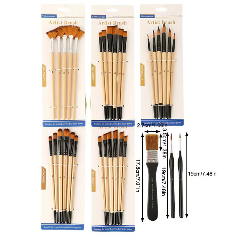 Ensemble de pinceaux professionnels pour artistes