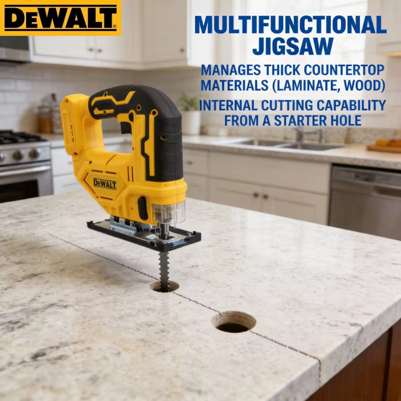 Scie sauteuse sans fil Dewalt 20V 2700 tr/min, sans balais, portable, multifonction, réglable, outil électrique pour le travail du bois