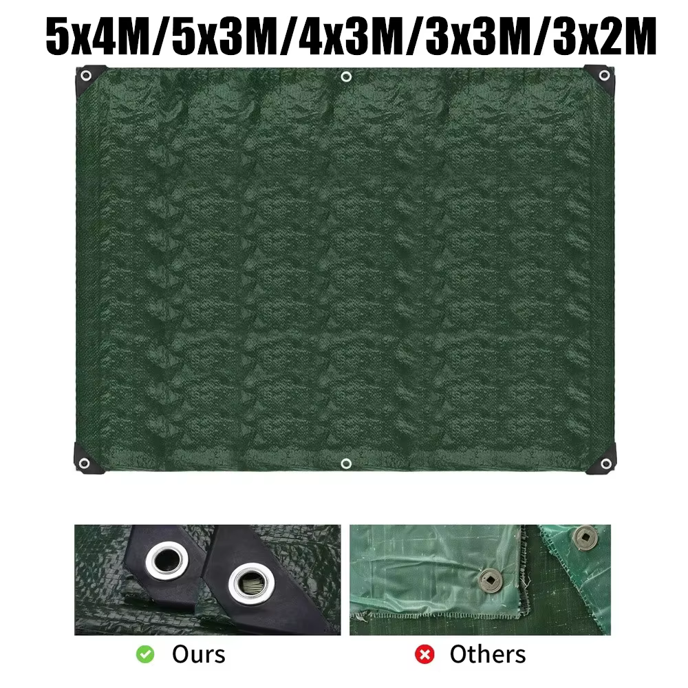 Bâche de protection robuste imperméable et résistante aux UV avec œillets pour jardin
