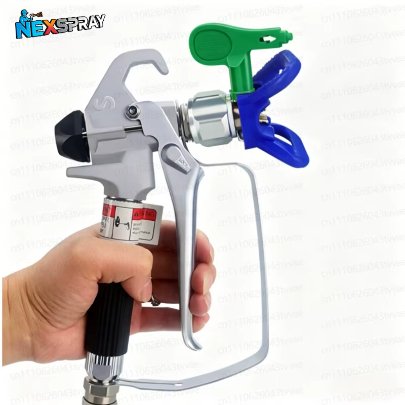 Pistolet de pulvérisation de peinture sans air 1 pièce vert avec filtre et buse