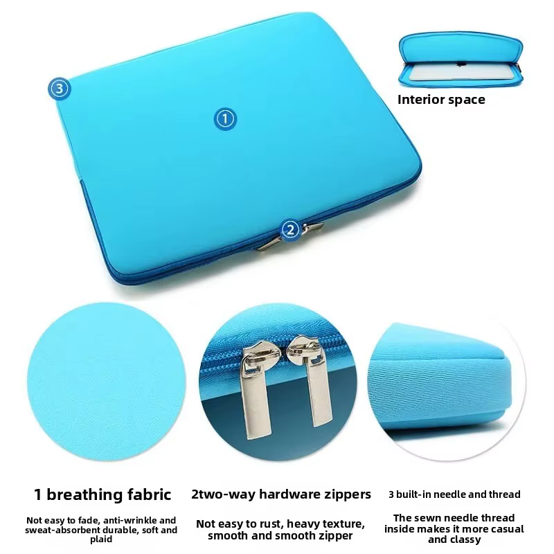 Étui de protection en mousse épaisse pour ordinateur portable de 14 pouces, tablette Apple, Huawei, Xiaomi, Lenovo, sac pour ordinateur portable, sac rembourré pour ordinateur