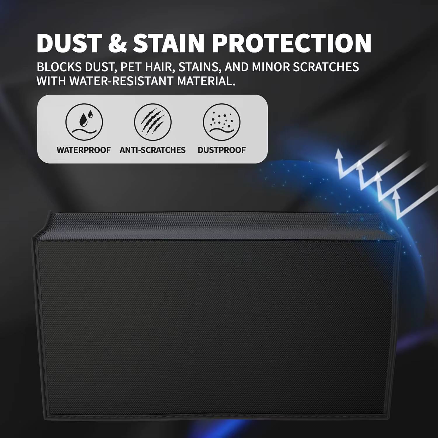 Housse anti-poussière premium pour Switch 2 – Le manchon de protection résistant à l'eau protège la console et la station d'accueil de la poussière, des rayures et des déversements