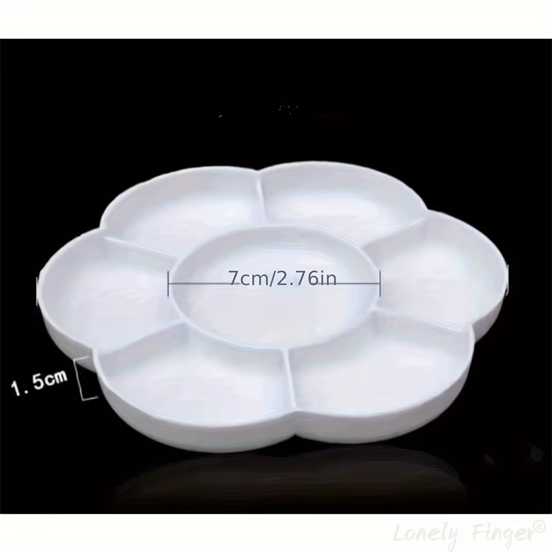 Palette ronde en plastique blanc
