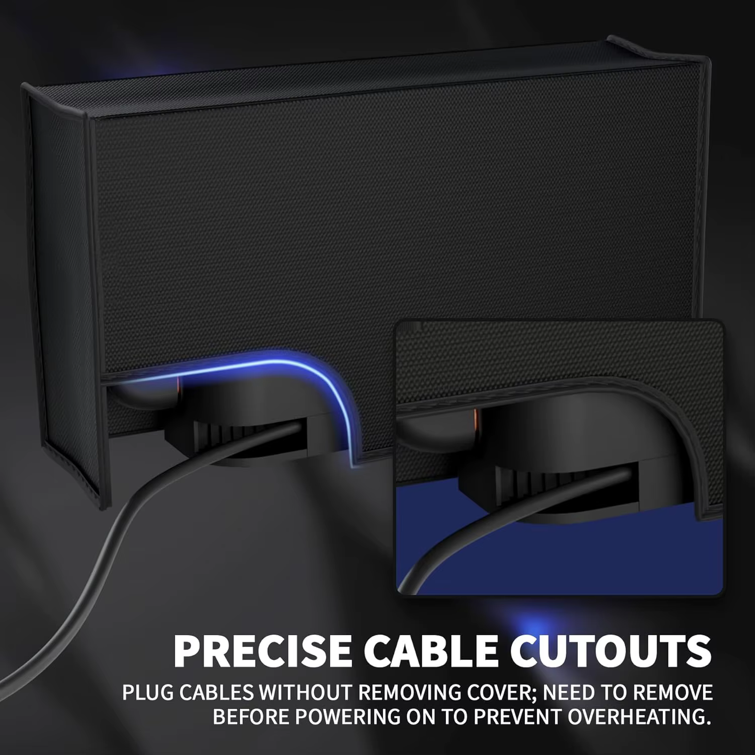 Housse anti-poussière premium pour Switch 2 – Le manchon de protection résistant à l'eau protège la console et la station d'accueil de la poussière, des rayures et des déversements