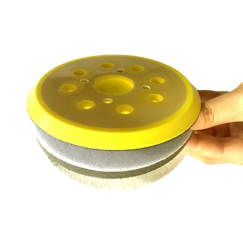 Tampons de ponçage 5 ", 125mm, 8 trous, plaque de support à crochet et boucle, tampon de polissage, ponceuse orbitale aléatoire, meuleuses à Air