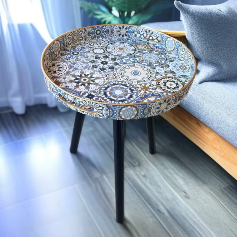 Table basse bohème thé table basse extérieure amovible tables rondes simples meubles multifonctionnels chevet Таблица عchter و