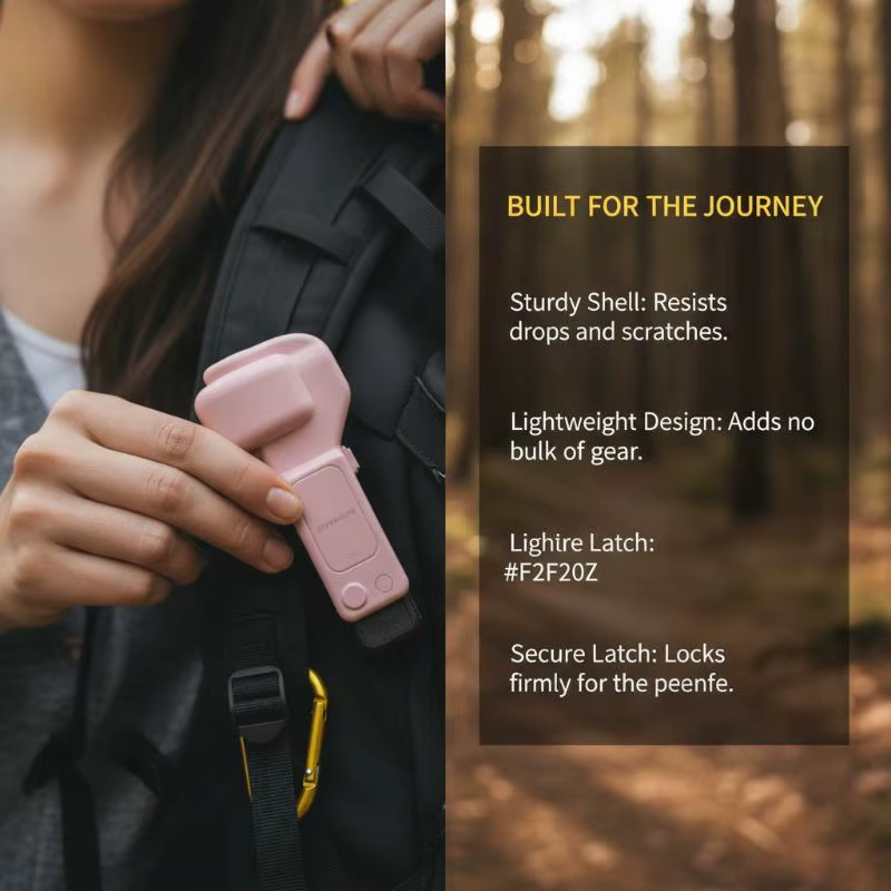 Écran de protection pour objectif Gimbal, tout-en-un, anti-chute, design rabattable, coque rigide pour accessoires Pocket 4P