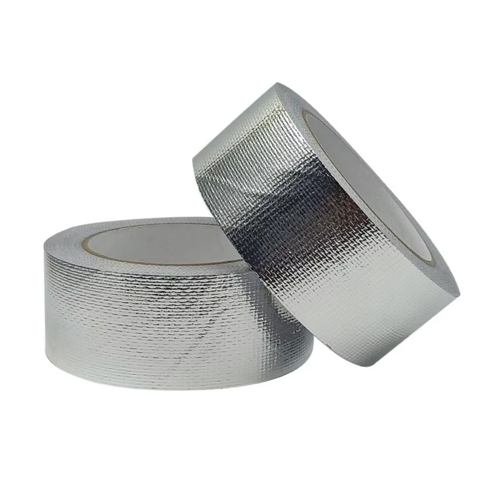 Nouveau 10M fibre de verre feuille d'aluminium ruban haute température argent