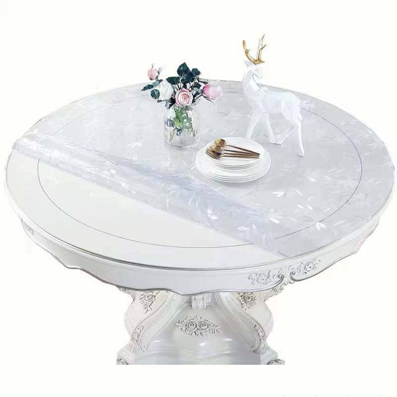 Nappe de Table ronde transparente de 1.0mm