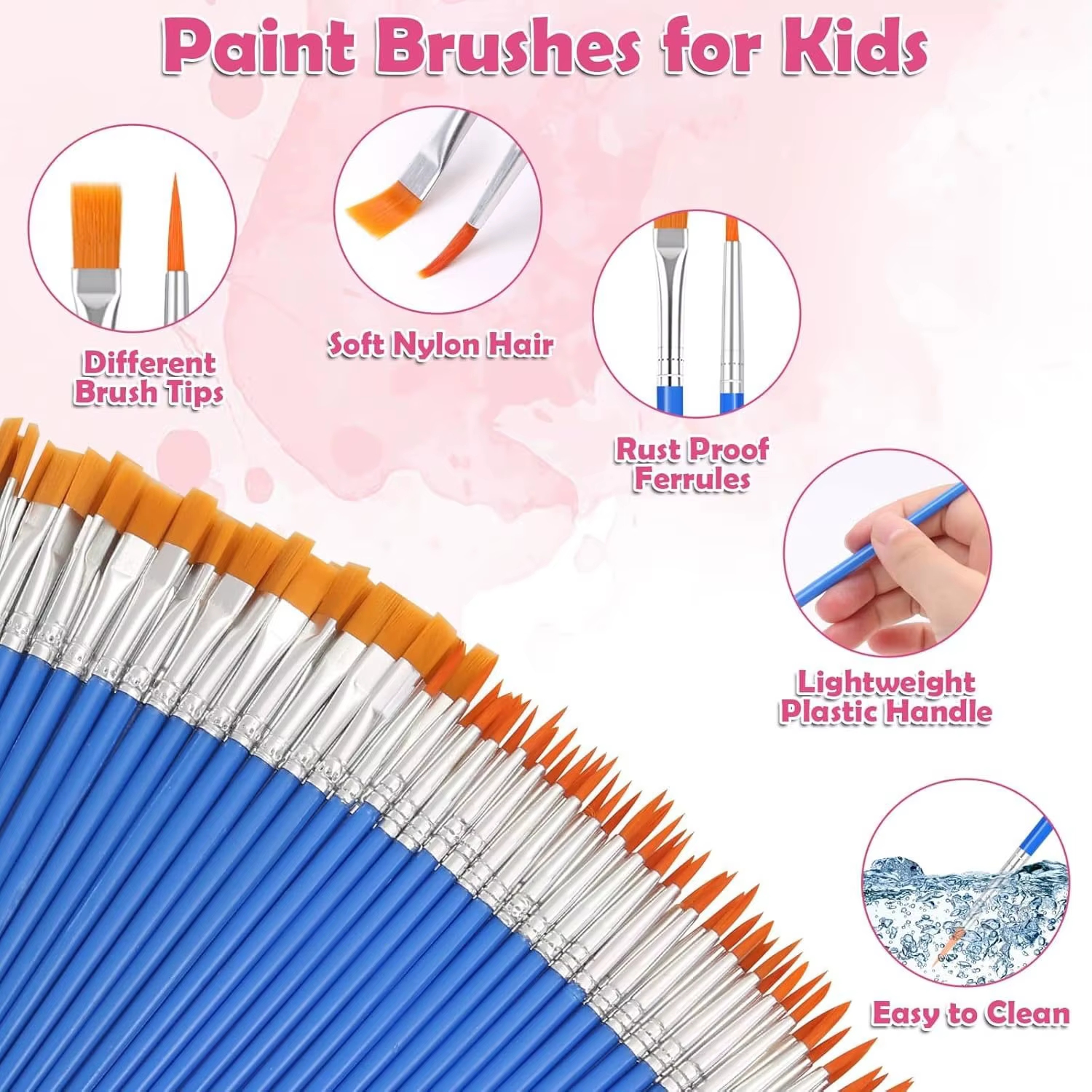 Ensemble de pinceaux de peinture