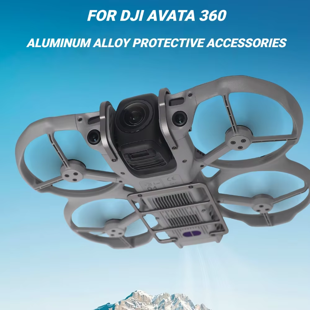 Barre de protection en alliage d'aluminium pour DJI AVATA360 avec kit d'armure de châssis, kit anti-collision en alliage pour AVATA360