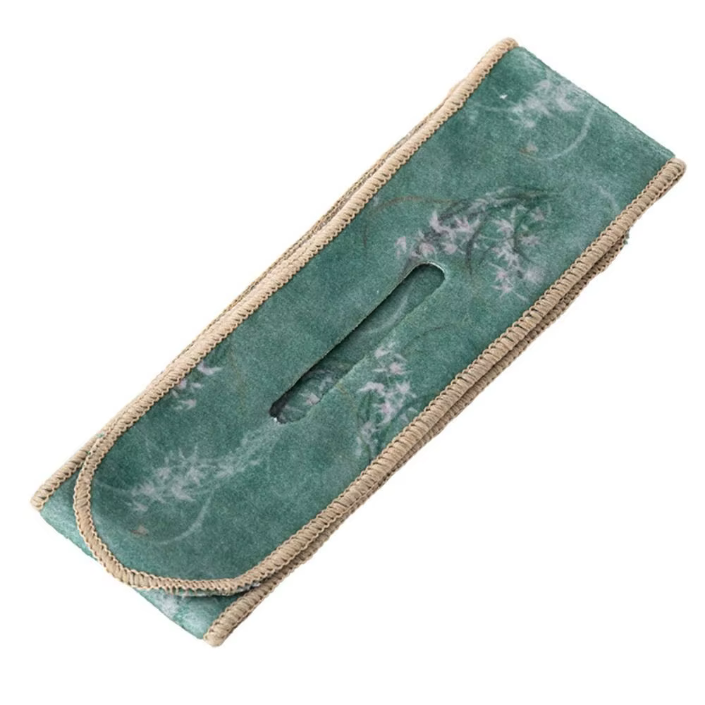 Housse de protection en peluche pour service à thé, anti-choc et anti-chute, en tissu, style chinois, accessoires de thé, protection