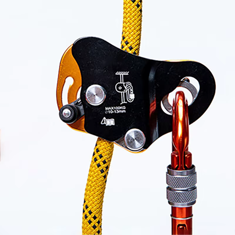 Équipement de sécurité pour gestion et descente d'escalade, dispositif de protection anti-chute, ascendeur perfectif, pince à UL, verrouillage automatique