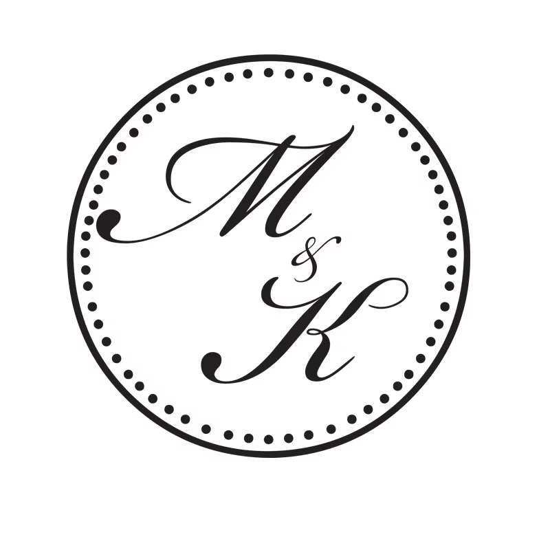 Autocollant en vinyle monogramme circulaire pour piste de danse de mariage