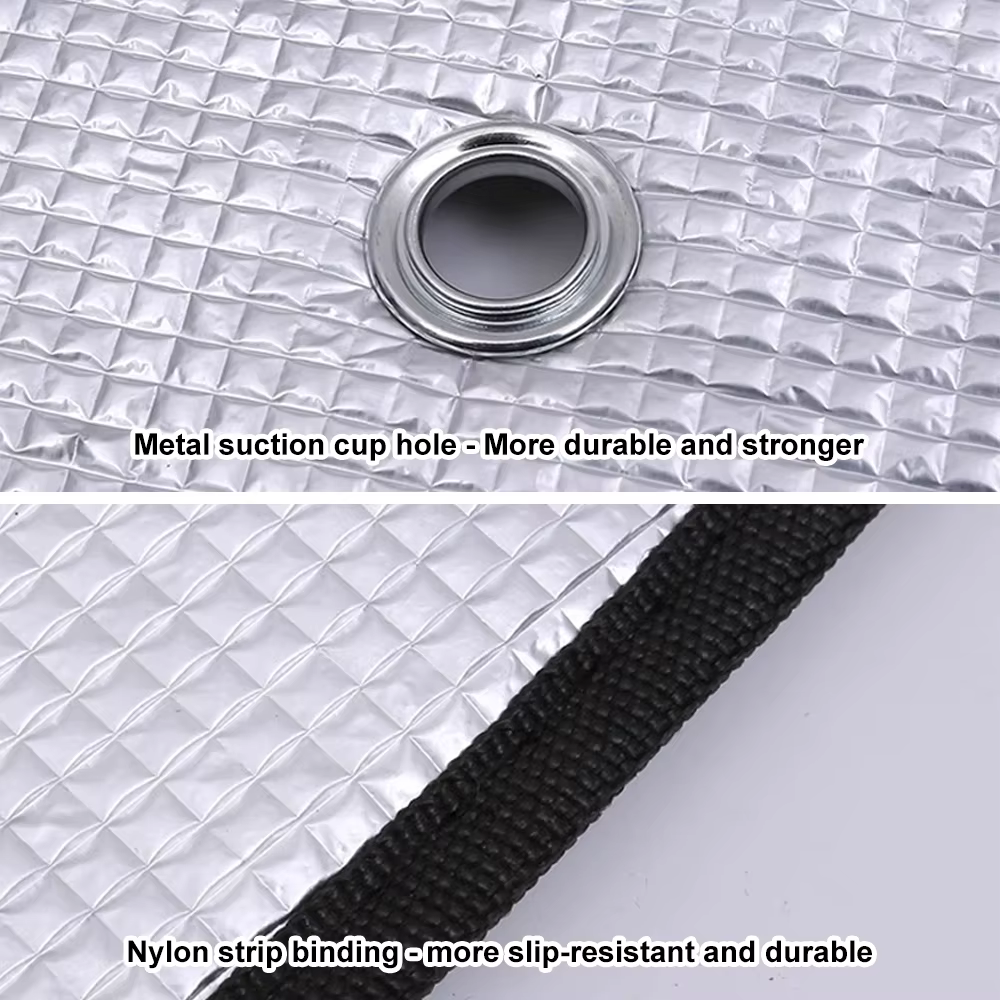 Pare-soleil avec sac de rangement, 8 pièces, fenêtre aveugle thermique interne, Protection du pare-brise de voiture pour VW T5 T6 SWB