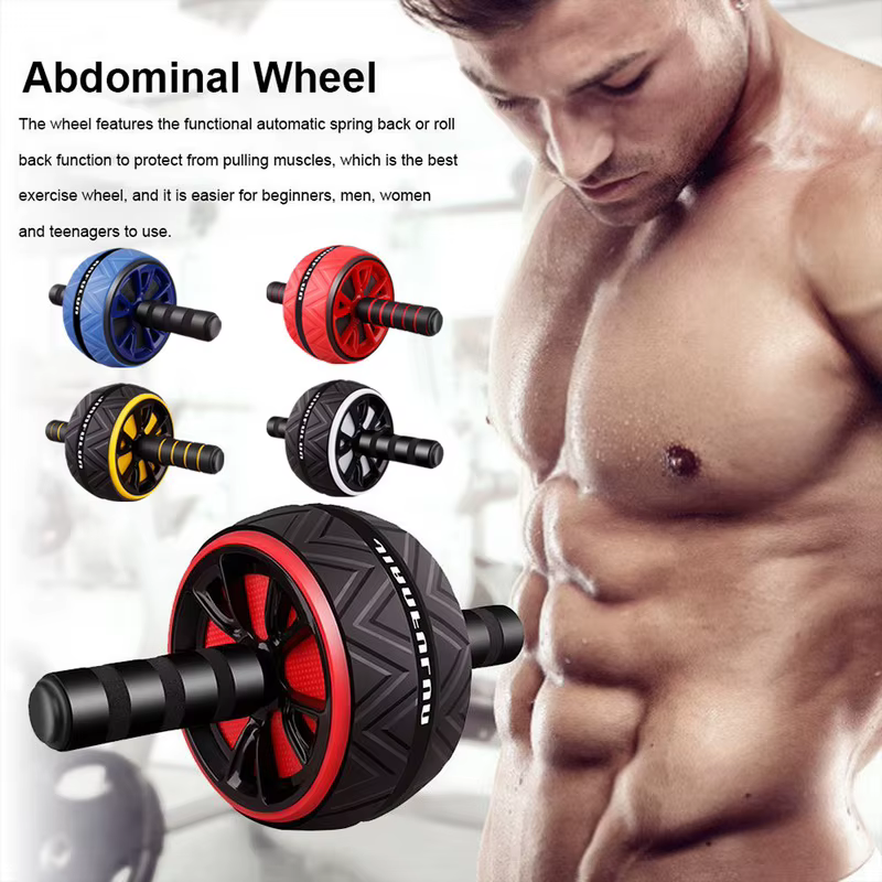 Ab Roller – roue abdominale sans bruit, entraîneur d'étirement pour les bras, la taille et les jambes, équipement de gymnastique