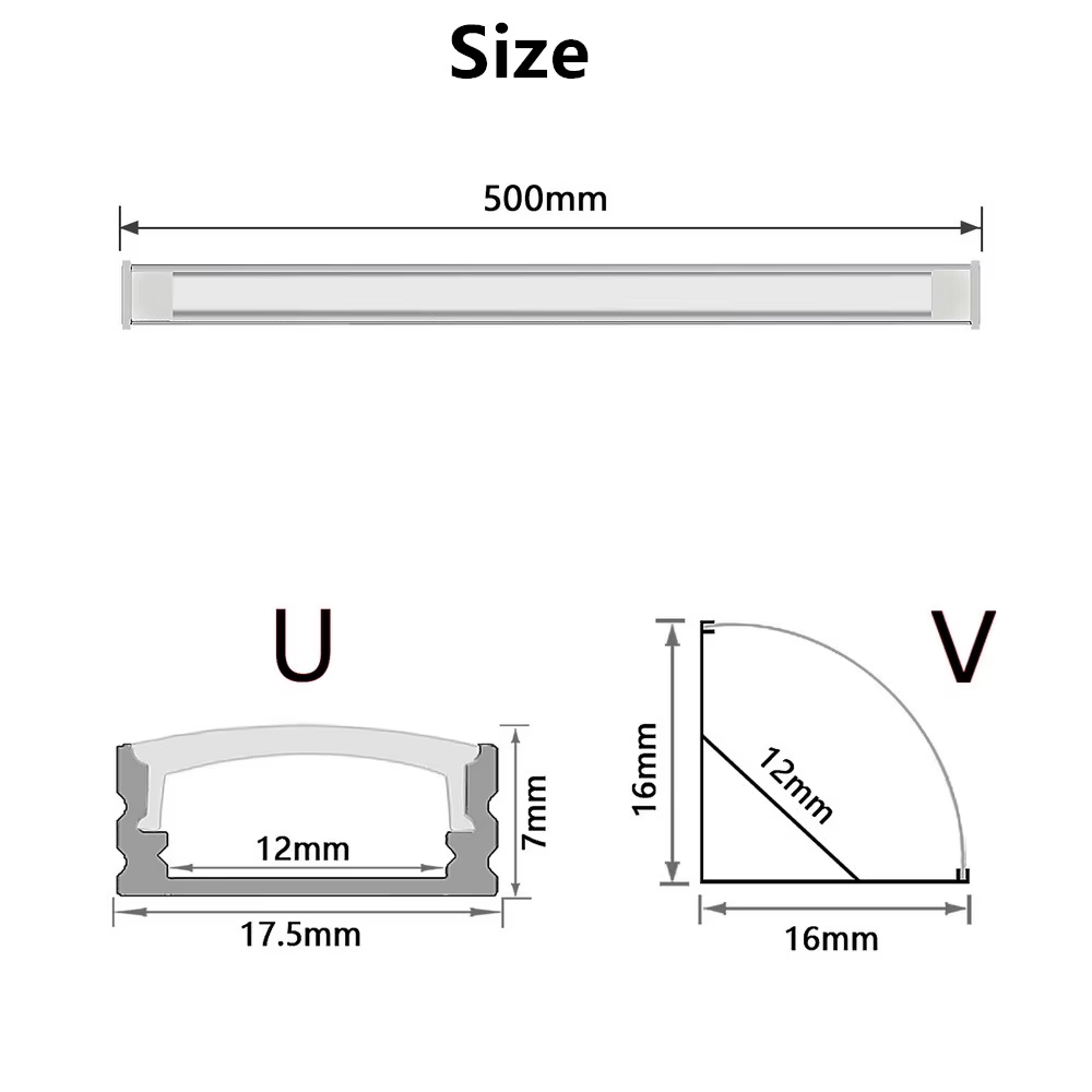 Profilé en aluminium pour bande LED