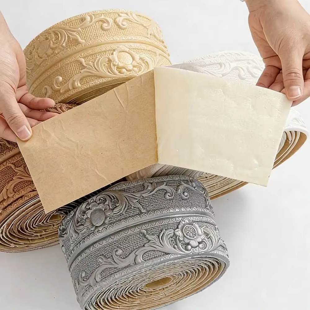 1 Rouleau de Bande Décorative de Plafond Auto-Adhésive Anti-Salissure