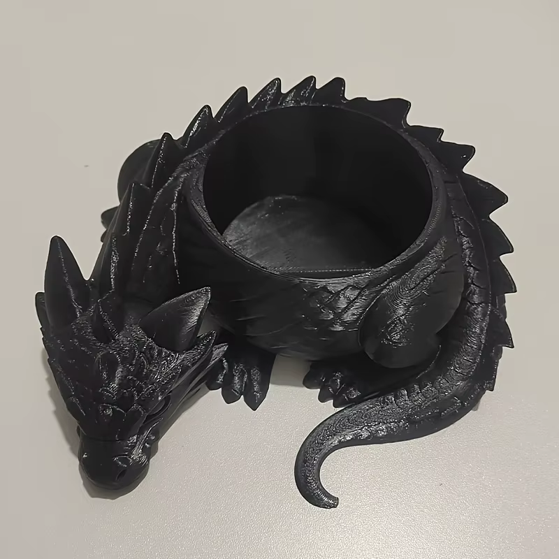 Pot de fleurs protecteur en forme de dragon rêveux, pot de fleurs créatif pour plantes succulentes, accessoire décoratif de bureau