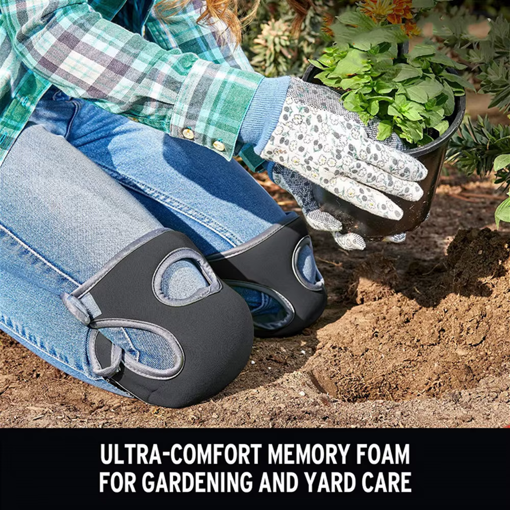 1 paire de genouillères de jardinage antidérapantes, protection des genoux, coussin de protection, genouillère douce pour le jardinage, le travail de nettoyage, le gommage des sols