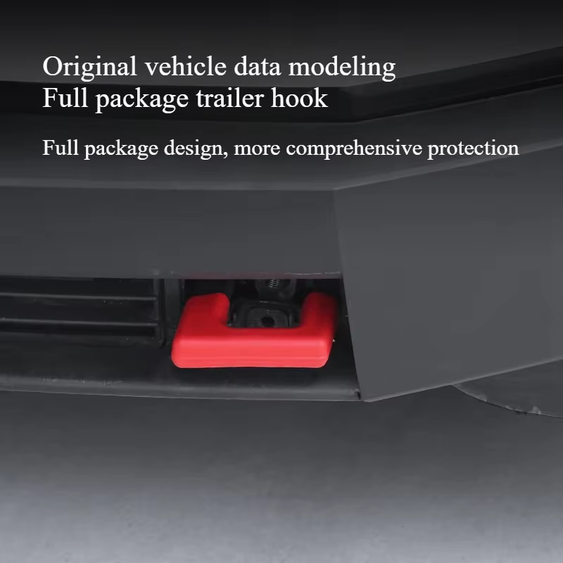 Housse de protection pour crochet de remorque pour Tesla Cybertruck 2025, pare-chocs avant en Silicone, crochet de remorquage étanche, accessoires de coque de décoration
