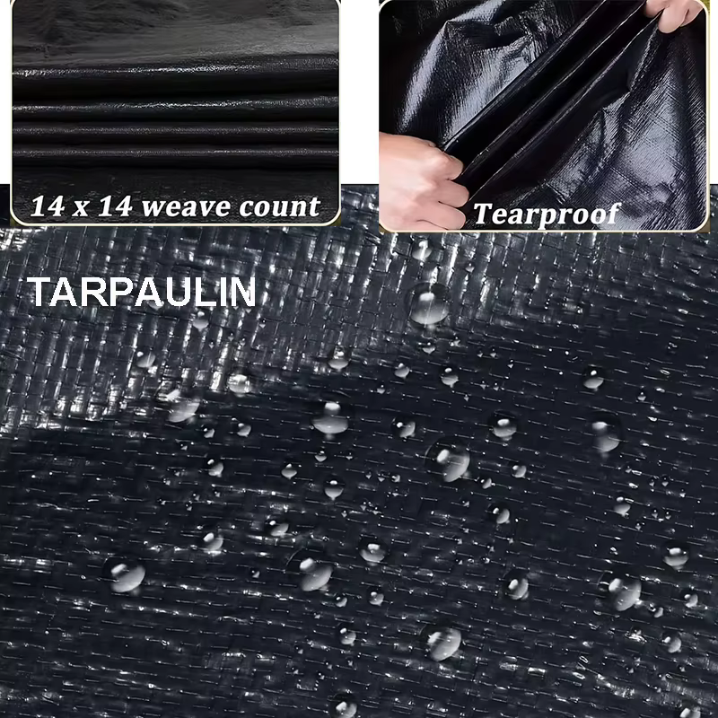 Bâche noire imperméable robuste