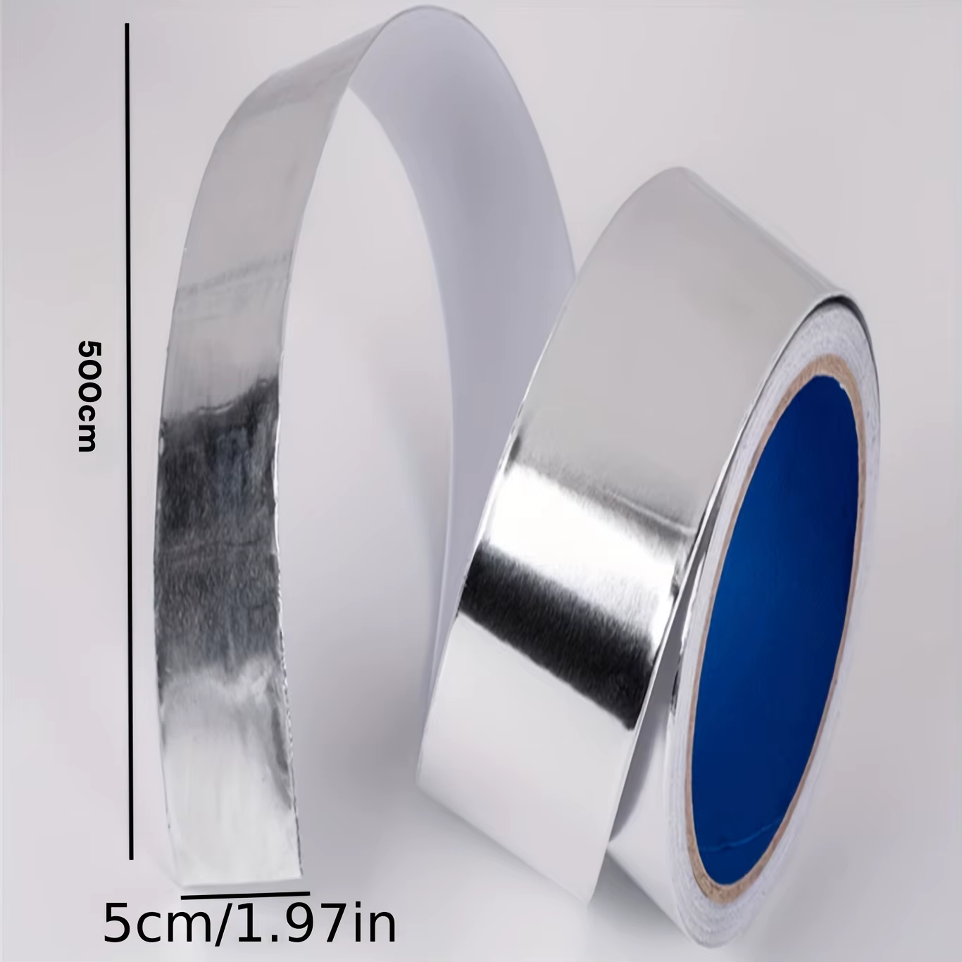 Ruban adhésif en aluminium - Résistant aux hautes températures et imperméable - Autocollants anti-graisse pour cuisine - Scellage des interstices aux bords