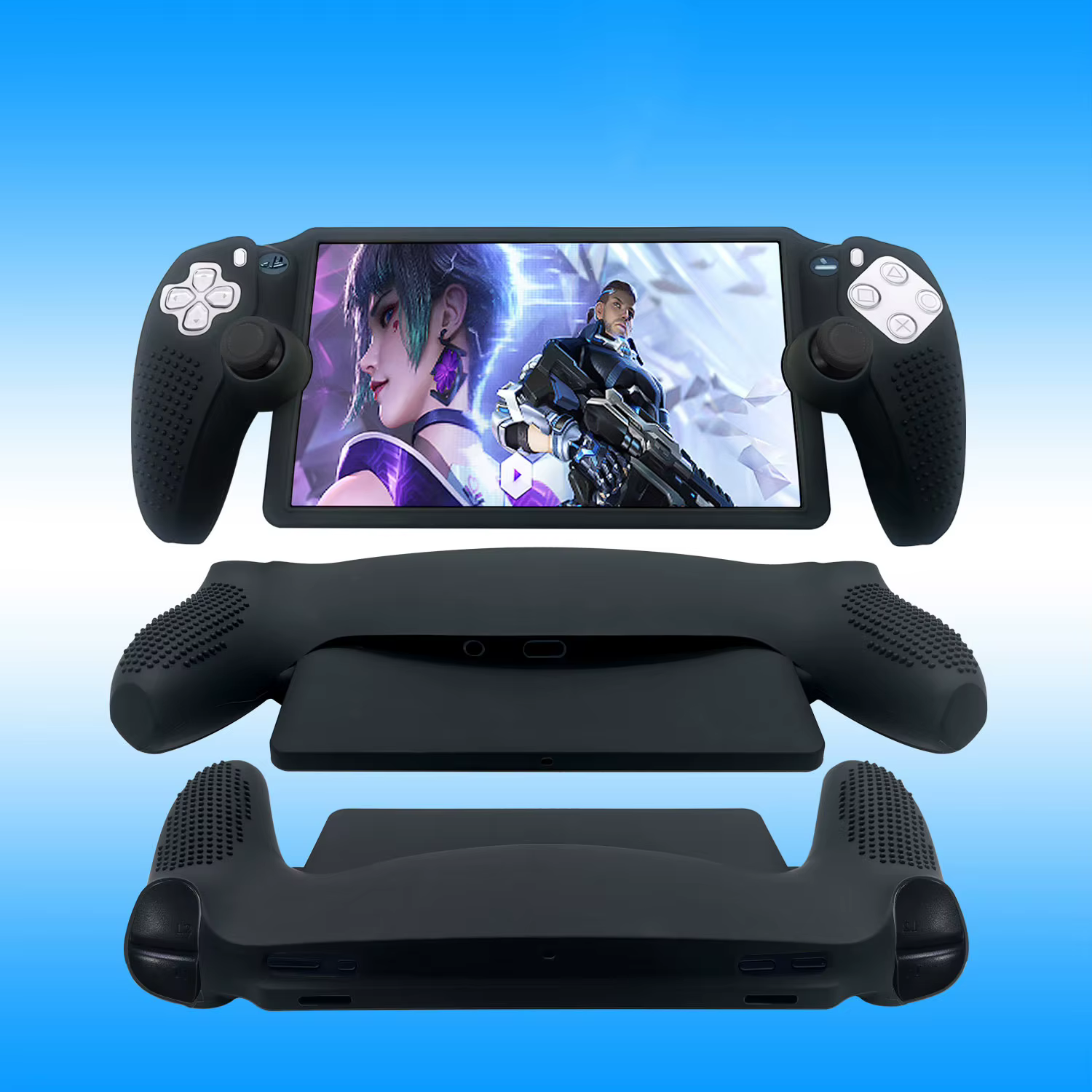 Juste de protection en silicone pour console de jeu Playstation Portal PS5, étui souple, anti-rayures, antidérapant, housse de manette de jeu, étui Grip