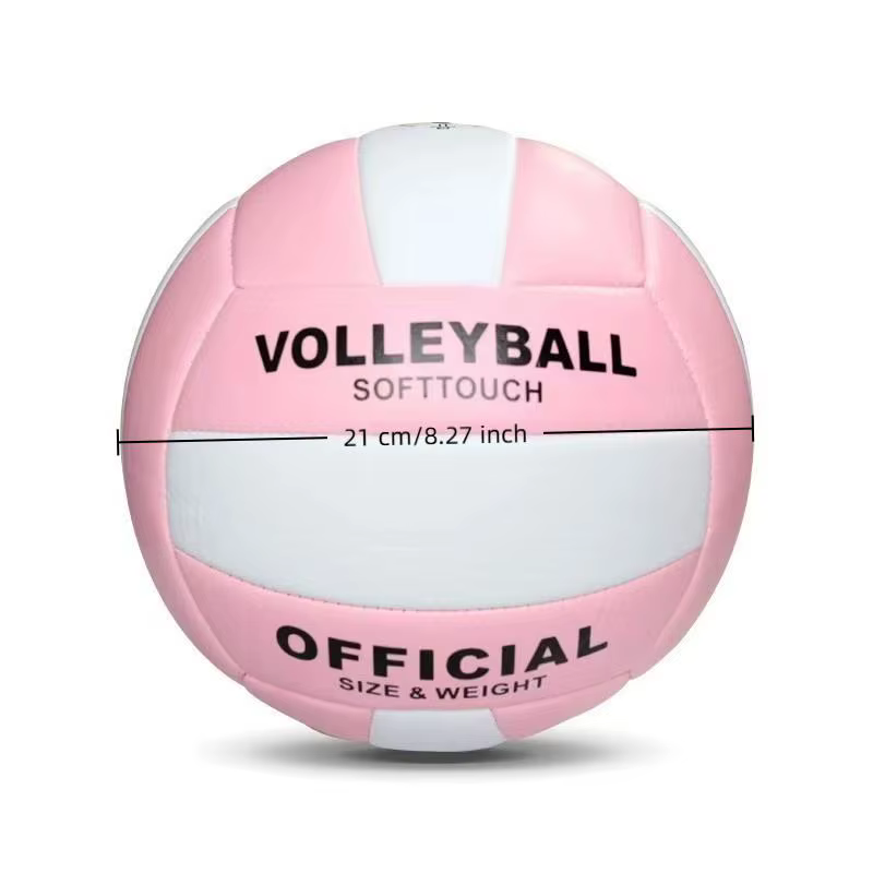 Ballon de volley-ball d'entraînement portable taille 5, toucher doux, antidérapant, durable pour la plage, la cour, l'intérieur, l'extérieur, les sports de compétition pour les jeunes